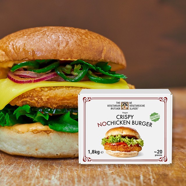 Crispy NoChicken Burger er her!