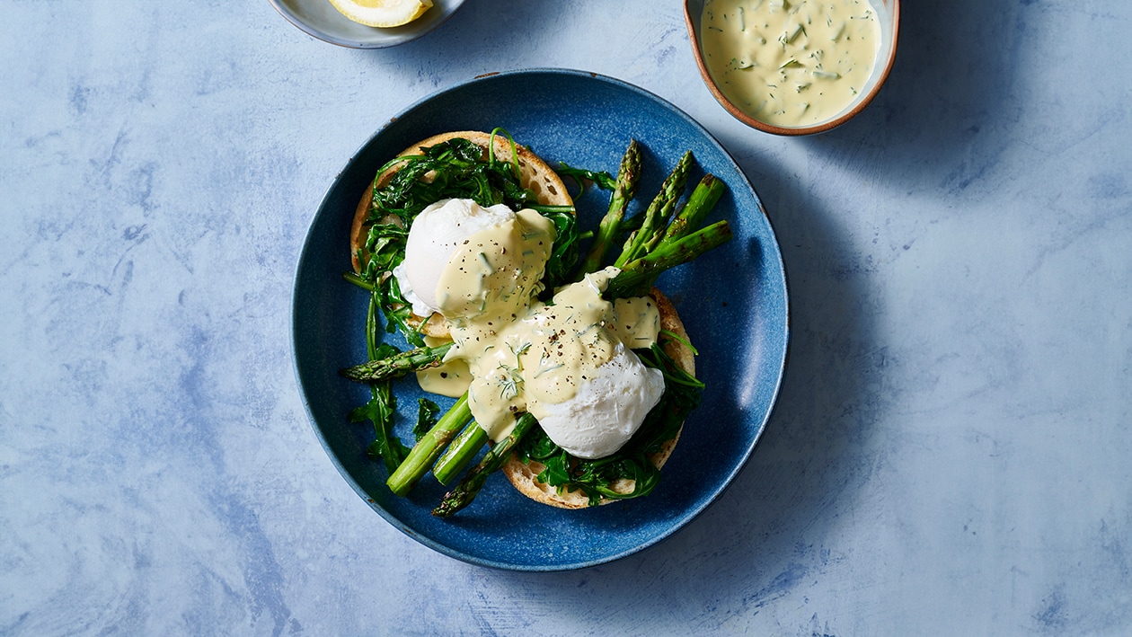 Egg benedict med asparges – - Oppskrift
