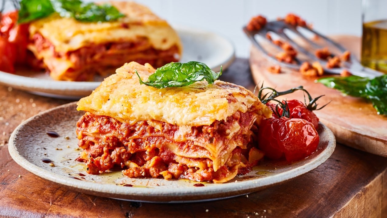 Enkel vegetar lasagne med NoMince – - Oppskrift