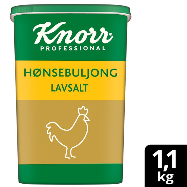 Knorr Hønsebuljong lavsalt 6 x 1,1 kg
