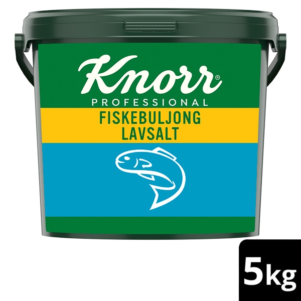 Knorr Fiskebuljong, lavsalt 1 x 5 kg - Knorr Fiskebuljong lavsalt – for en rund og velbalansert buljong med smak av torsk og hav!