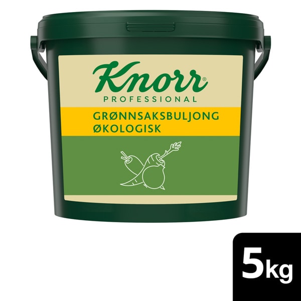 Knorr Økologisk Grønnsaksbuljong, lavsalt pulver 1 x 5 kg