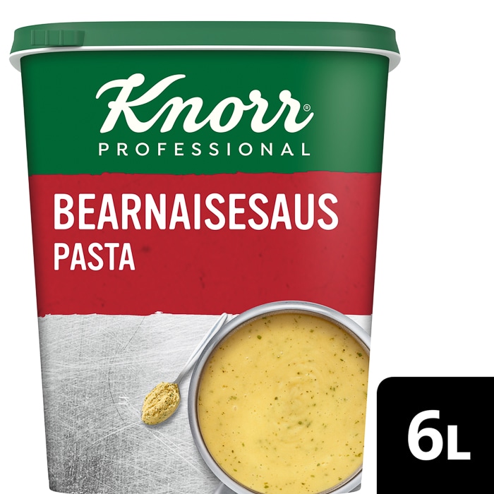 Knorr Bearnaisesaus, pasta 6 x 1 kg - Knorr Bearnaisesaus for et kremet, raskt tilberedt, og varmebestandig sausalternativ med fyldig smak!