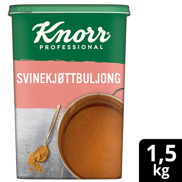 Knorr Svinebuljong, pulver 3 x 1,5 kg - Knorr Svinebuljong gir et jevnt, pålitelig og kraftfullt smaksboost!