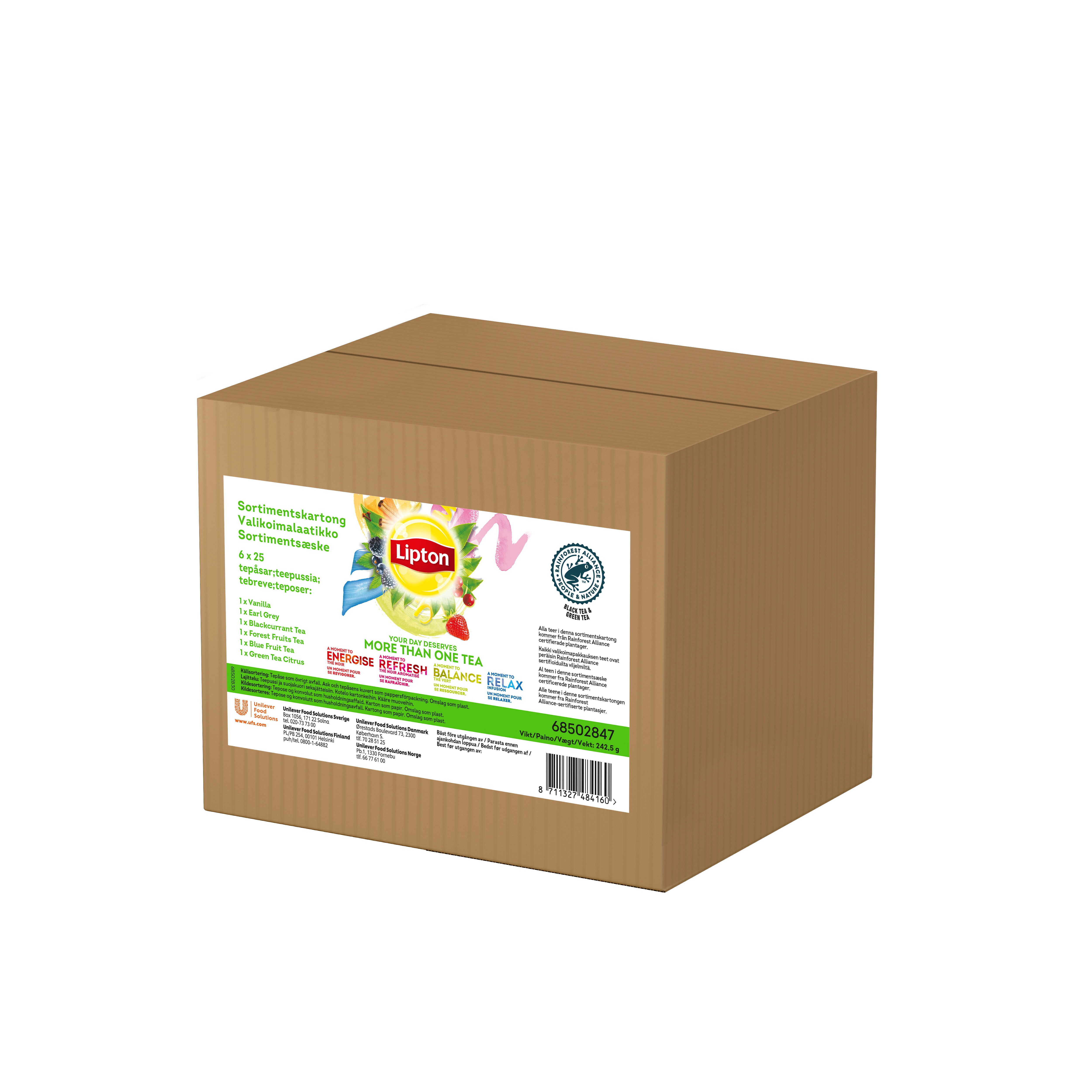 Lipton Sortimentskartong te 6x25ps -