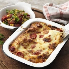 Kyllinglasagne med grønnsaker Kyllinglasagne med grønnsaker