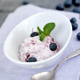 Blåbærsmousse
