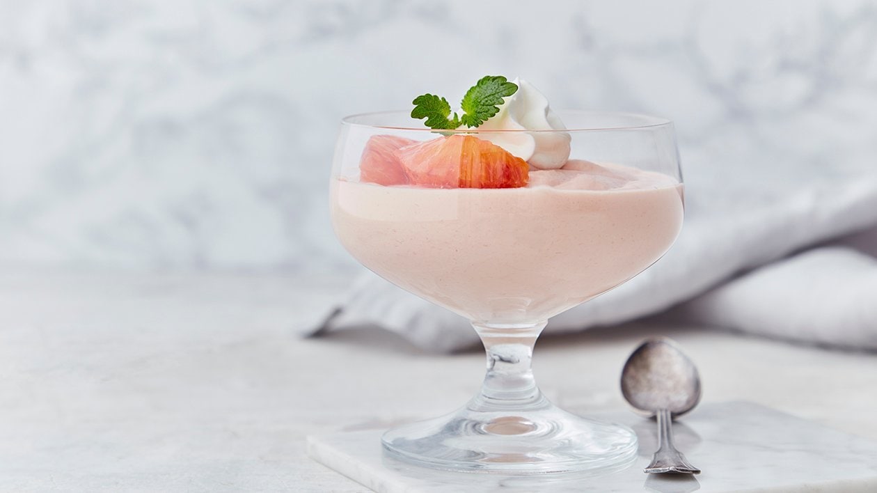 Mousse av rød appelsin - Oppskrift