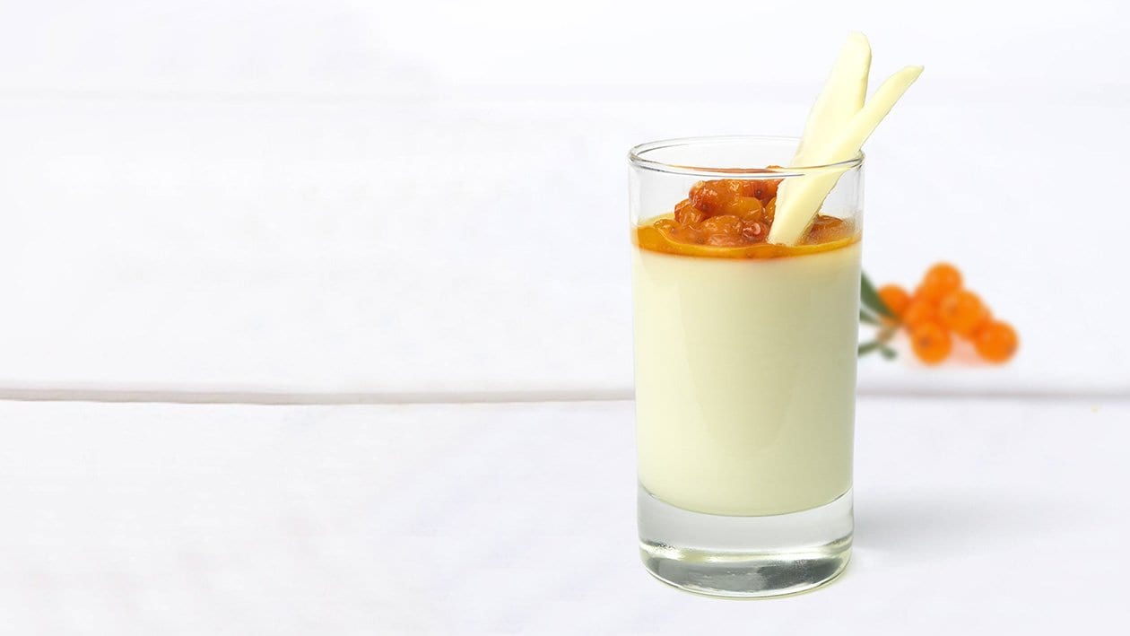 Pannacotta med tindved & hvit sjokolade – - Oppskrift