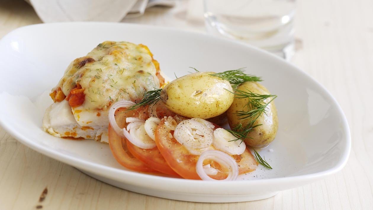 Gratinert fisk med urtelokk - Klimasmart – - Oppskrift