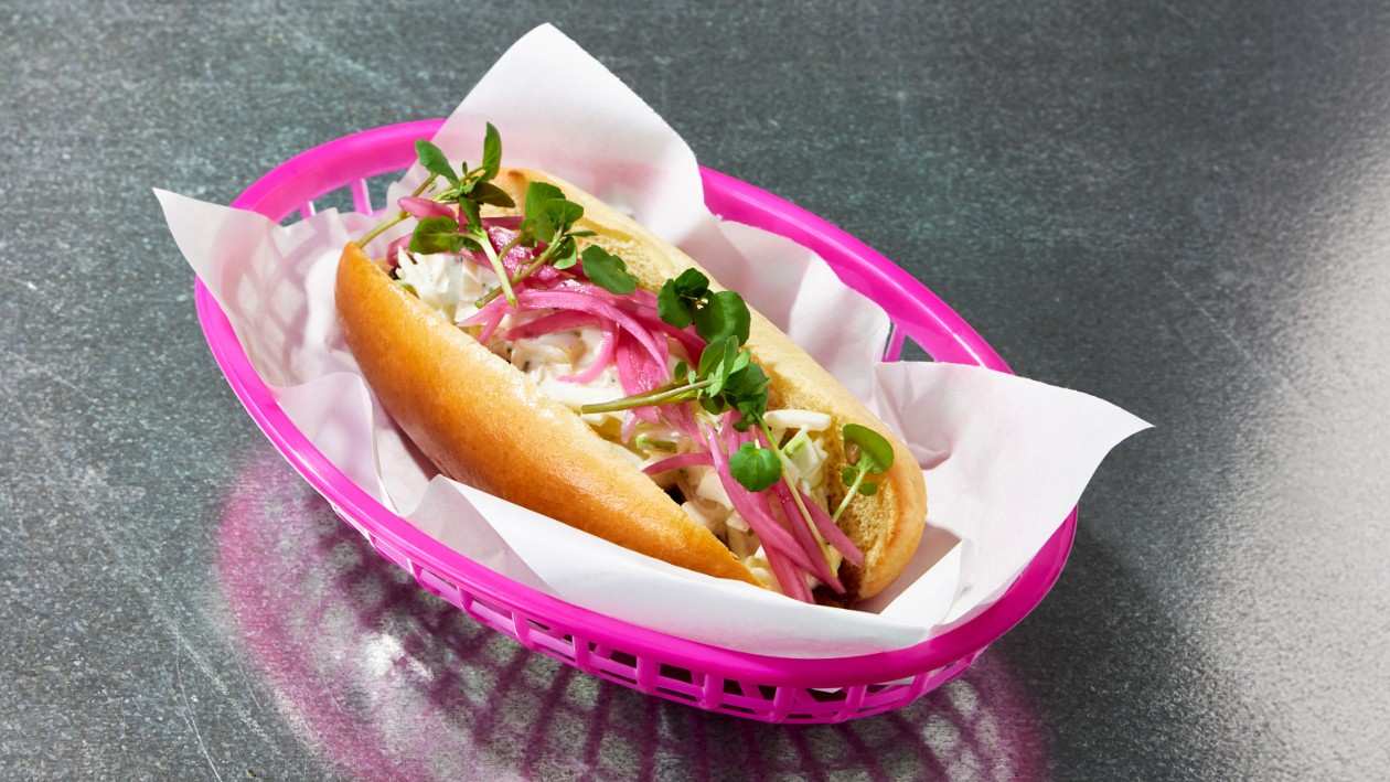Braisert lammentrecôte hot dog – - Oppskrift