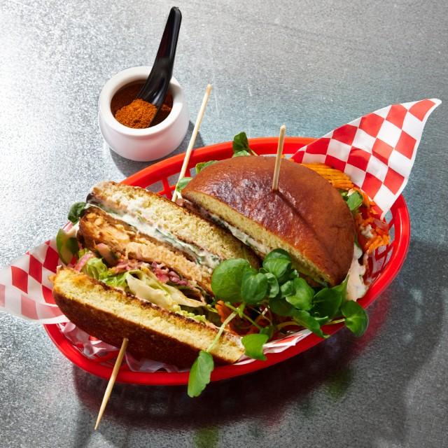 Indisk Skalldyrsburger Indisk Skalldyrsburger