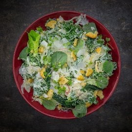 Caesarsalat på kål Caesarsalat på kål