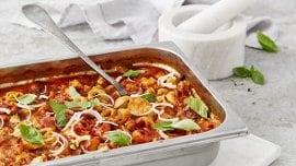 Middelhavspanne med fisk & tortellini Middelhavspanne med fisk & tortellini