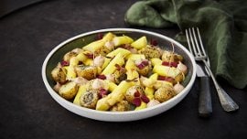 Småpoteter med tang, hampfrø og sesammajones Småpoteter med tang, hampfrø og sesammajones