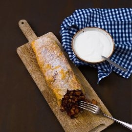 Apfelstrudel med ingefær Apfelstrudel med ingefær