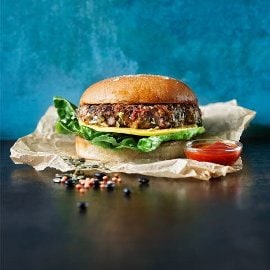 Madagaskisk Vegetarburger Madagaskisk Vegetarburger