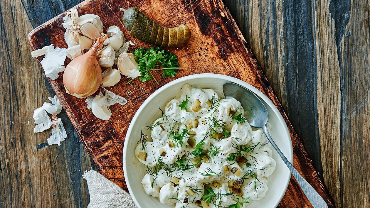 Tysk Potetsalat med en tvist – - Oppskrift