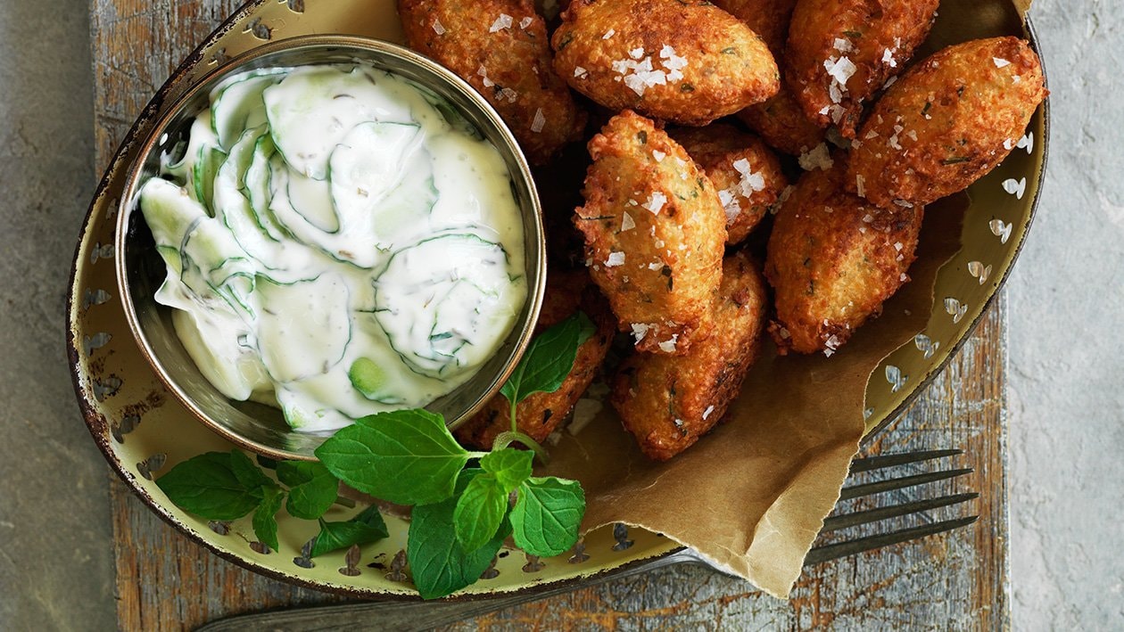 Falafel med tzatziki – - Oppskrift