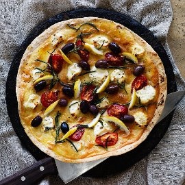 Manakeesh – Arabisk pizza med geitost