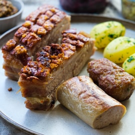 Ribbe med tilbehør Ribbe med tilbehør