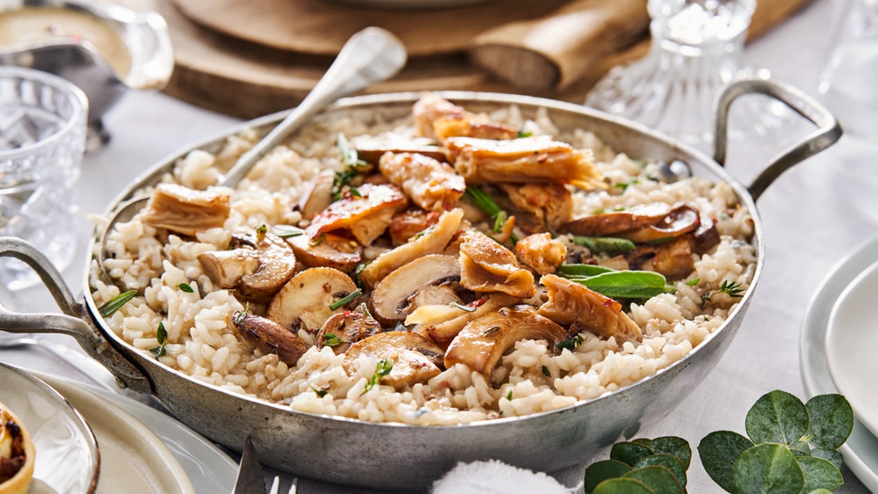 Kremet sopprisotto med The Vegetarian Butcher NoChicken Chunks – - Oppskrift