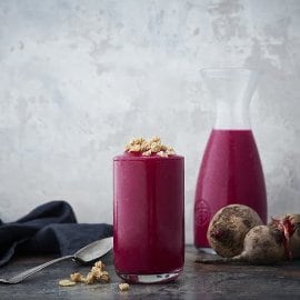 Rødbet- & jordbærsmoothie Rødbet- & jordbærsmoothie