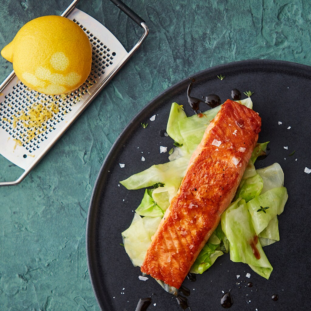 Sherryeddiksglace til grillet laks