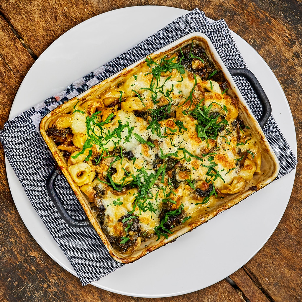 Tortellinipanne med urter & sopp Tortellinipanne med urter & sopp