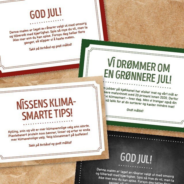 Ta vare på julen med små notiser til gjestene!