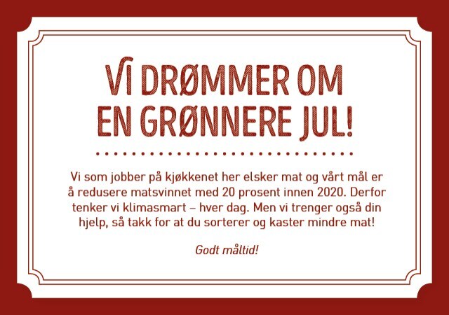 Vi drømmer om en grønn jul! Vi drømmer om en grønn jul!