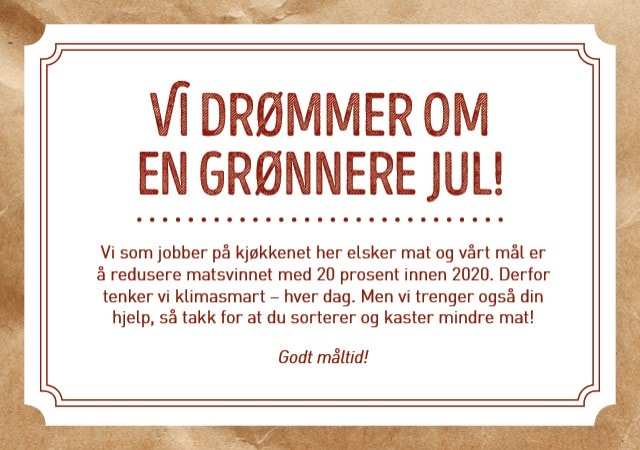 Vi drømmer om en grønn jul! Vi drømmer om en grønn jul!