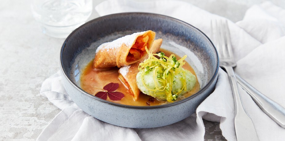 By på en grønn dessert! 