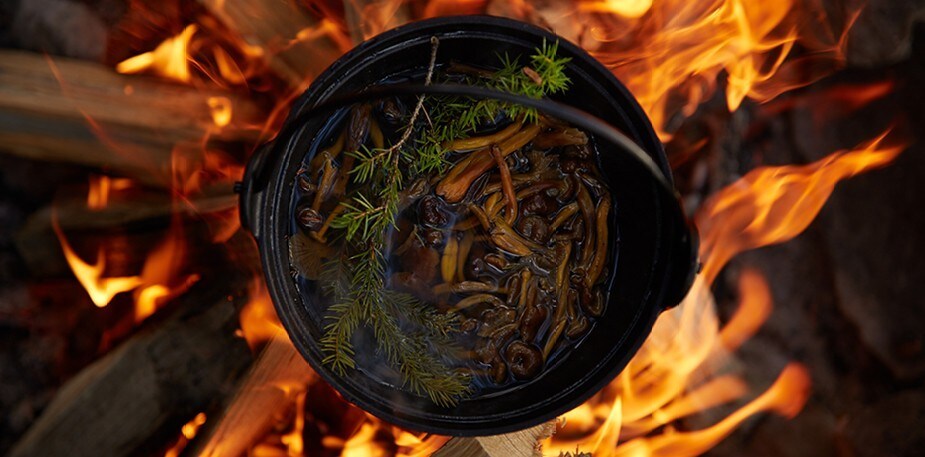 Lag mat over åpen ild!