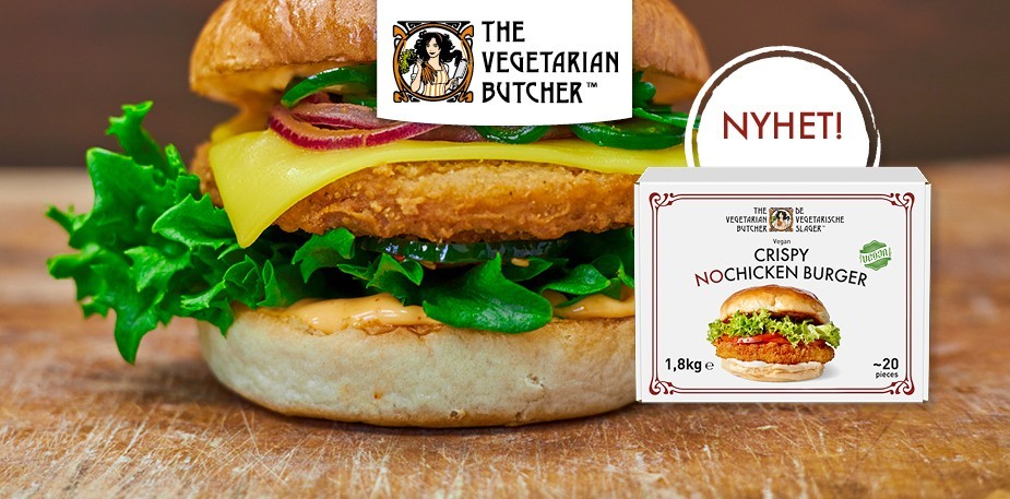 Nyhet! Crispy NoChicken Burger er her!
